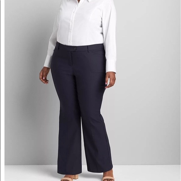 Lane Bryant • NWT Signature Fit Navy Boot 4-Season Flex Magic Waistband Pant - Picture 1 of 7